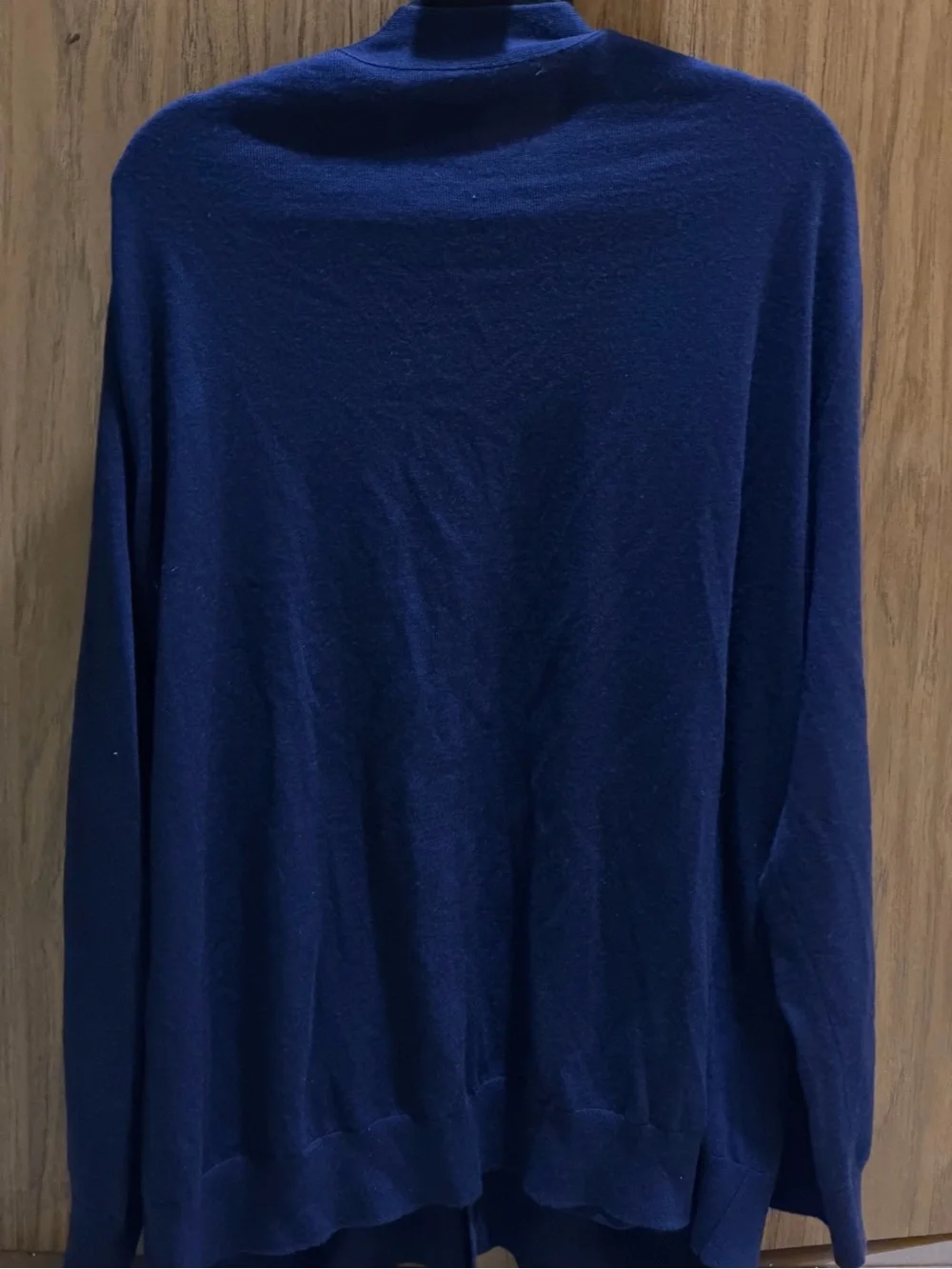 Polo Ralph Lauren Men's Navy Blue Button Cardigan Sweater 100% wool